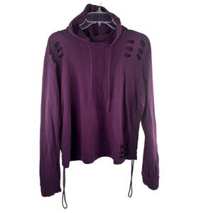One Fire Burgundy Hoodie Size: 1X